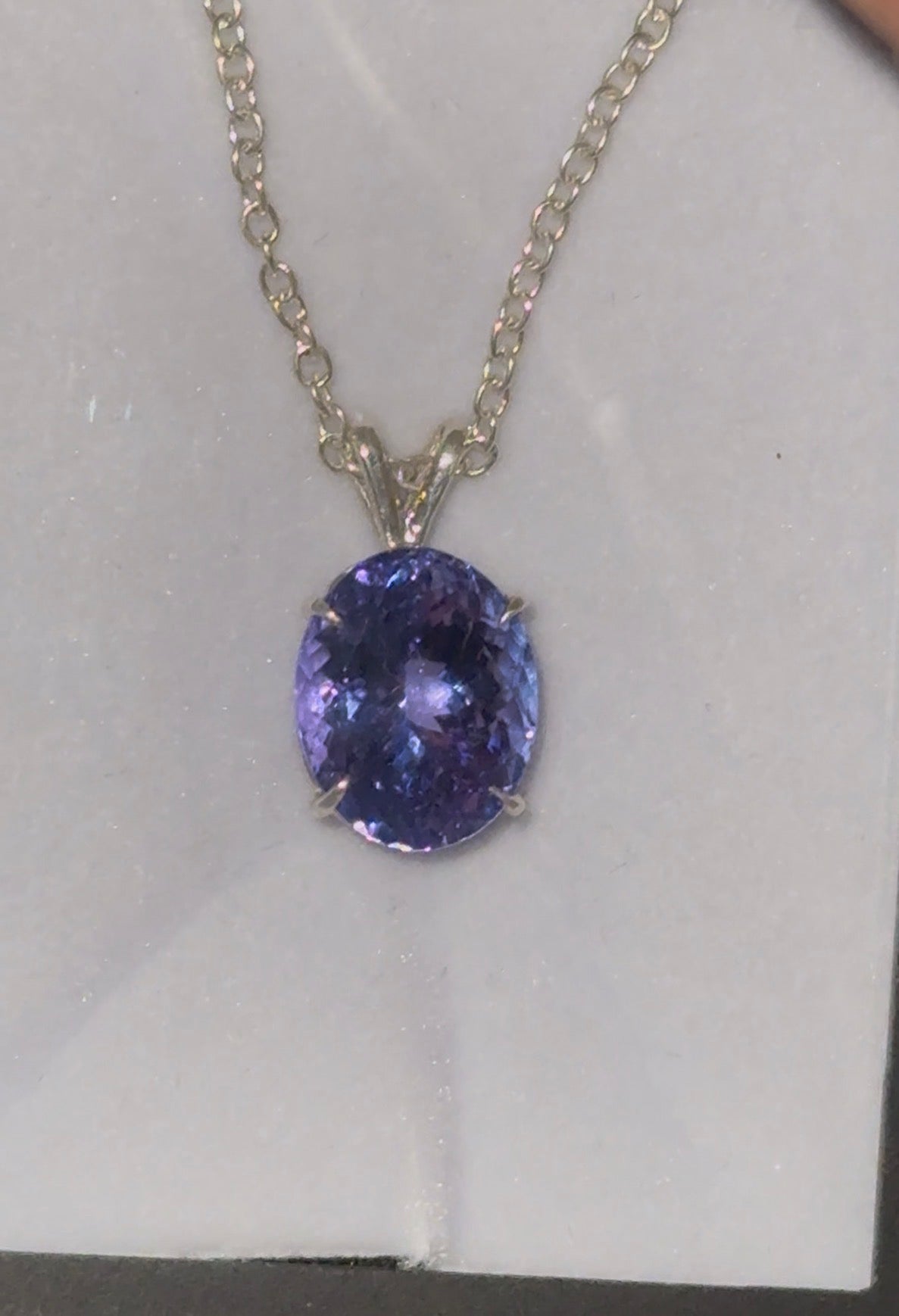 Tanzanite and topaz pendants