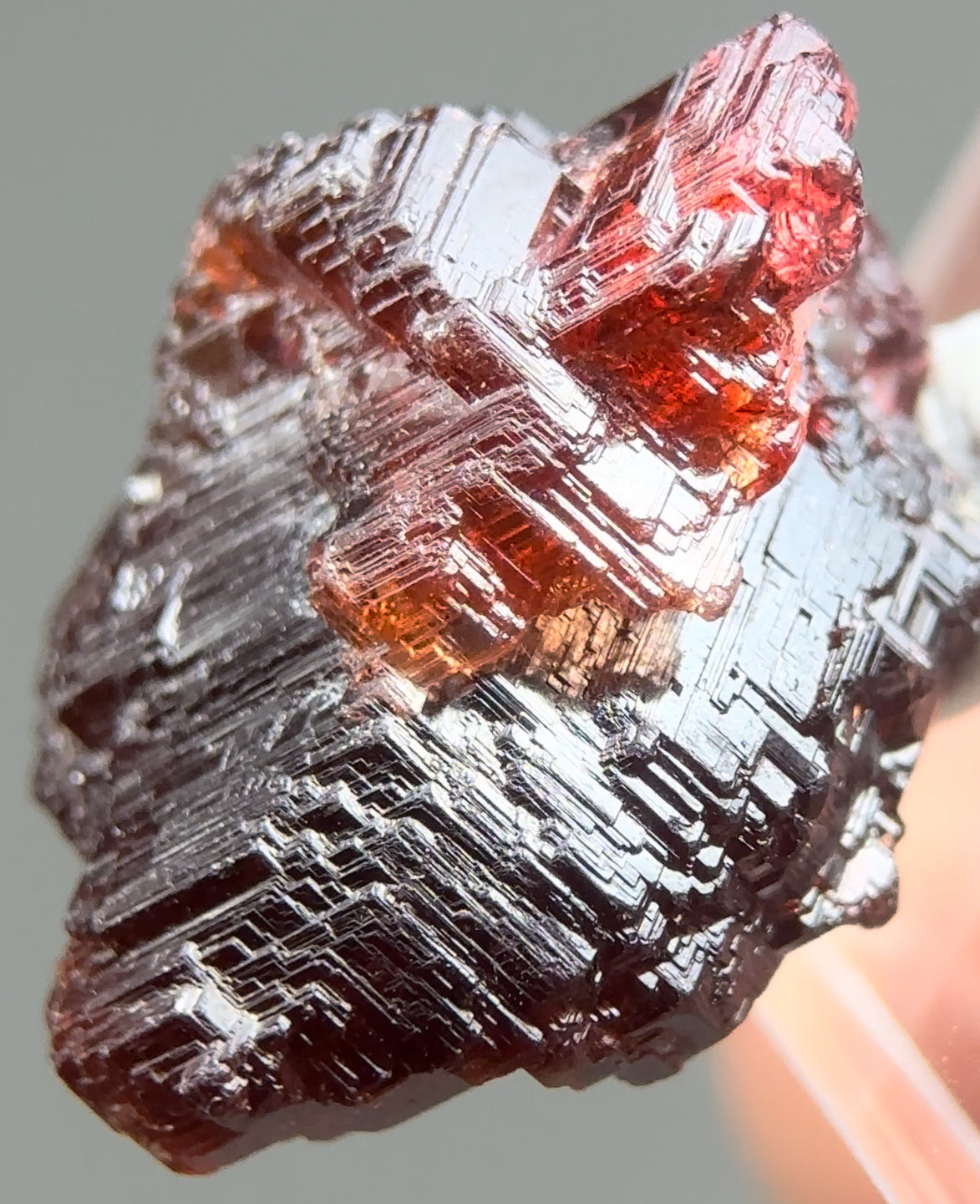 Brazilian Etched Red Spessartite Garnet