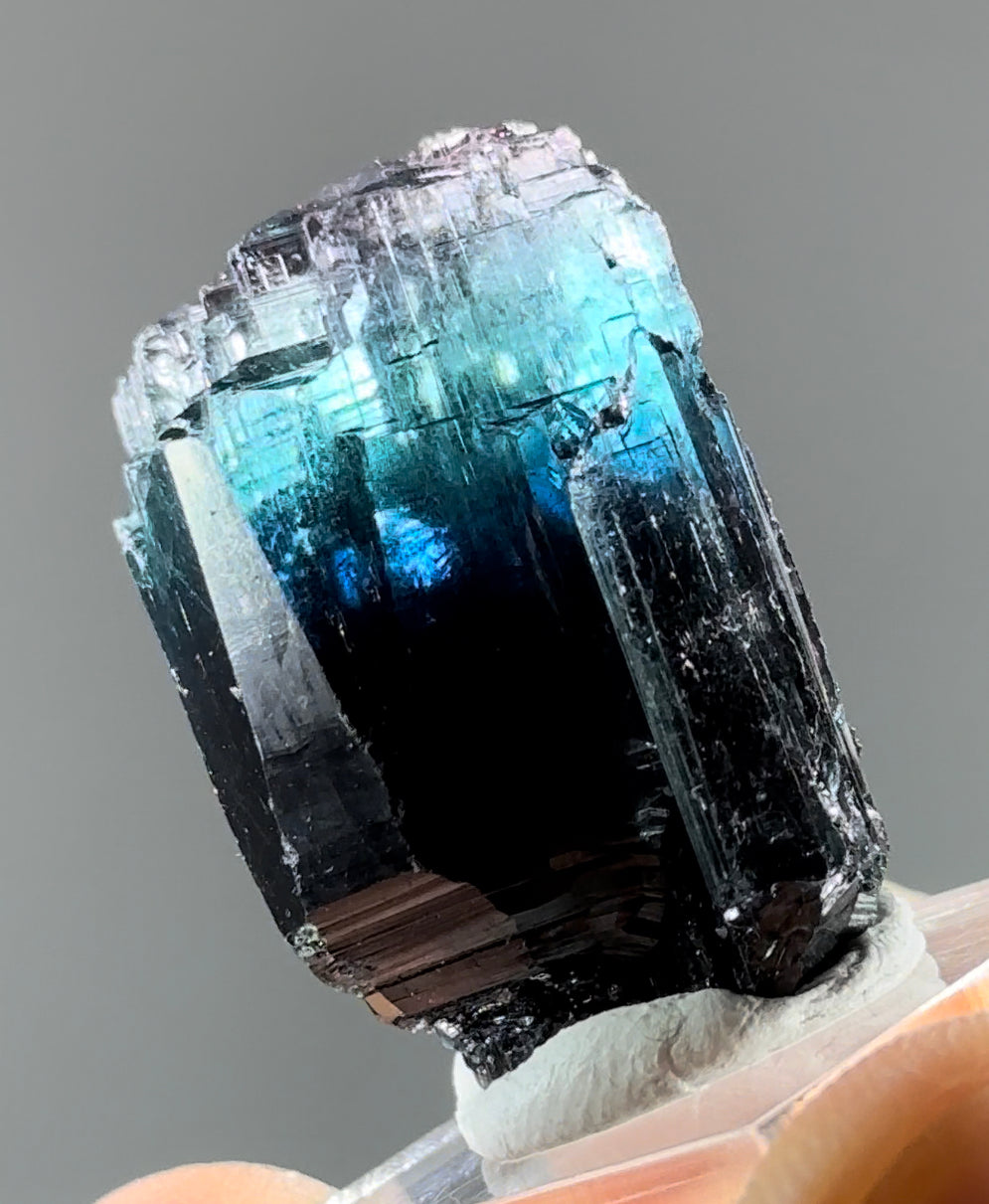Etched Brazilian Indicolite Tourmaline