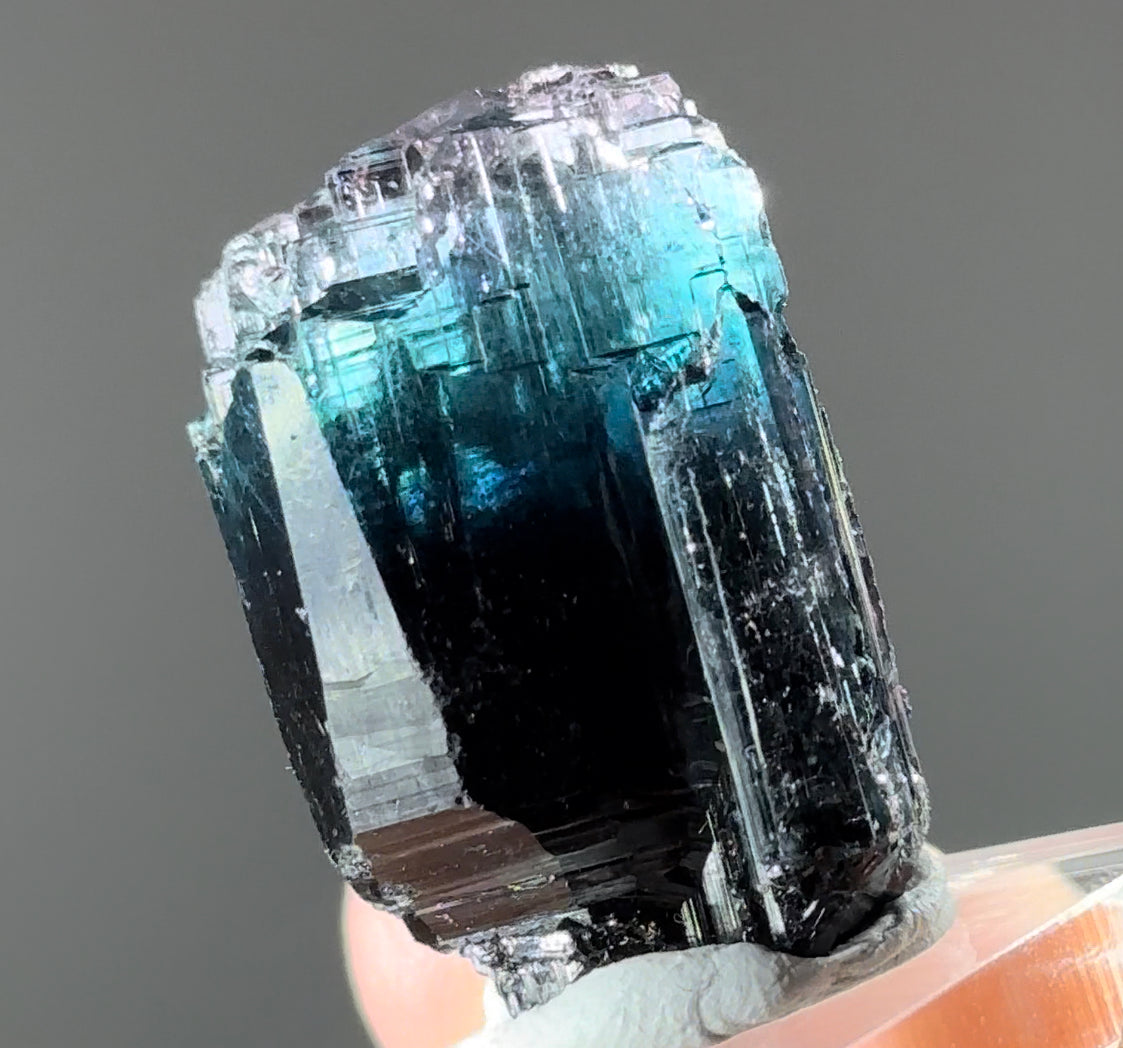 Etched Brazilian Indicolite Tourmaline