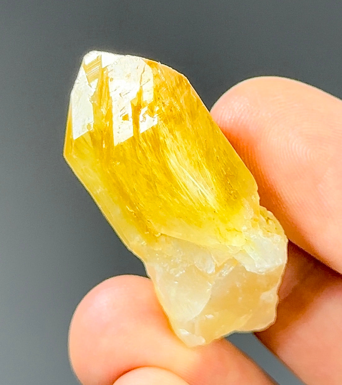 Halloysite included Colombian Corona Quartz aka Mango Quartz