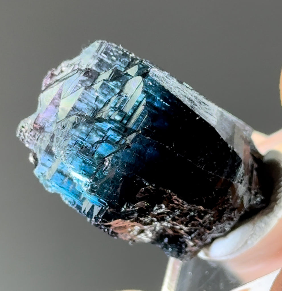 Etched Brazilian Indicolite Tourmaline