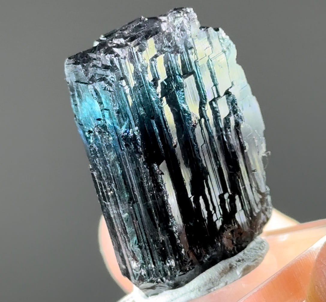 Etched Brazilian Indicolite Tourmaline