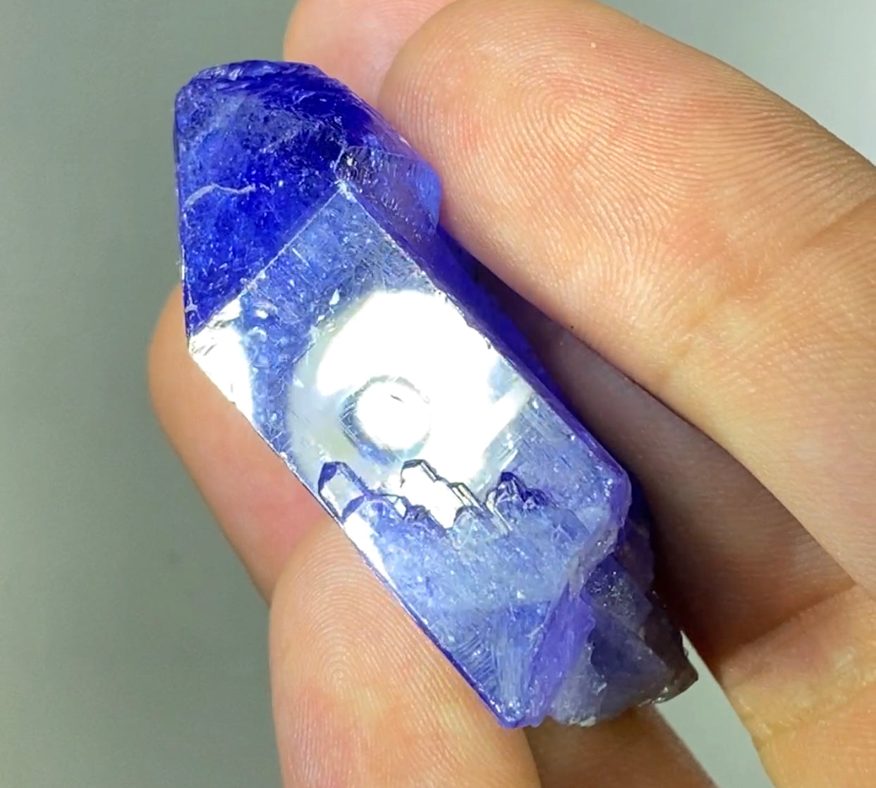 Hydrothermally Etched Tanzanite