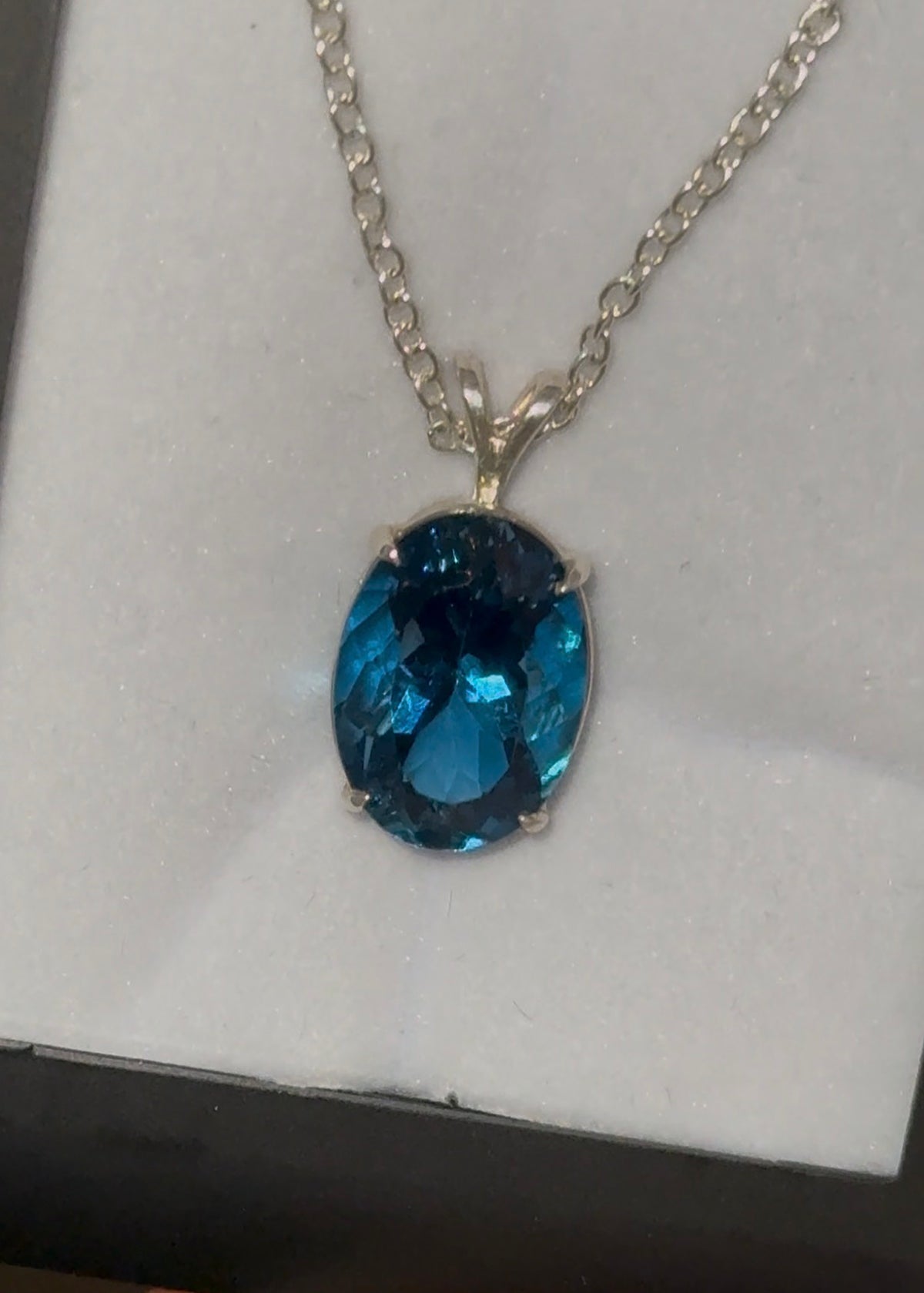 Tanzanite and topaz pendants