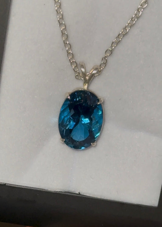 Tanzanite and topaz pendants