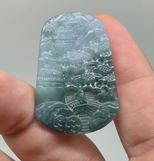 Bicolor Jadeite Carving!