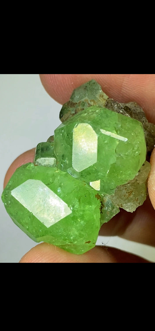 Tsavorite Garnet cluster!